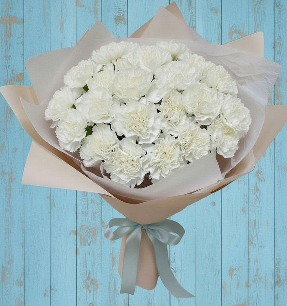 Букет цветов из: Гвоздики в Нижних Ачалуках