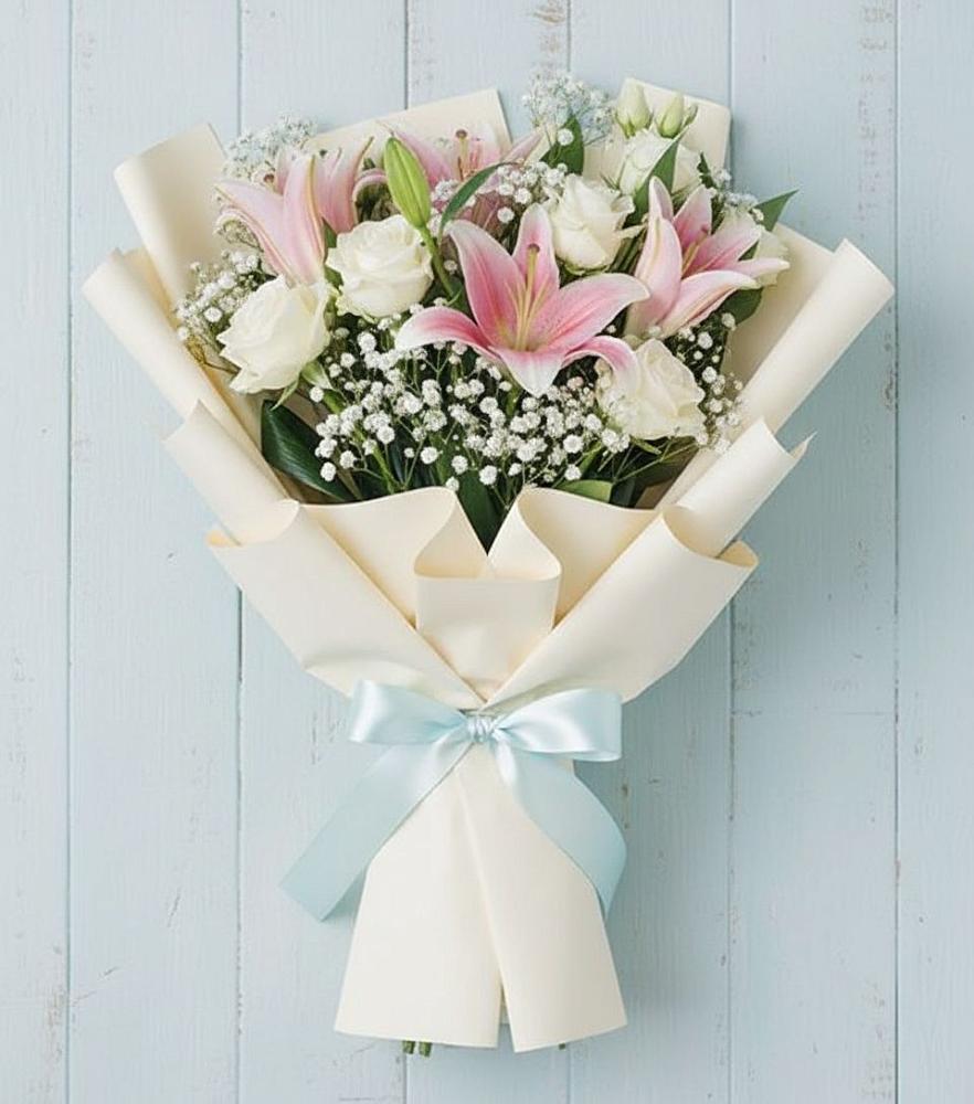 Букет цветов из: Лилии в Нижних Ачалуках