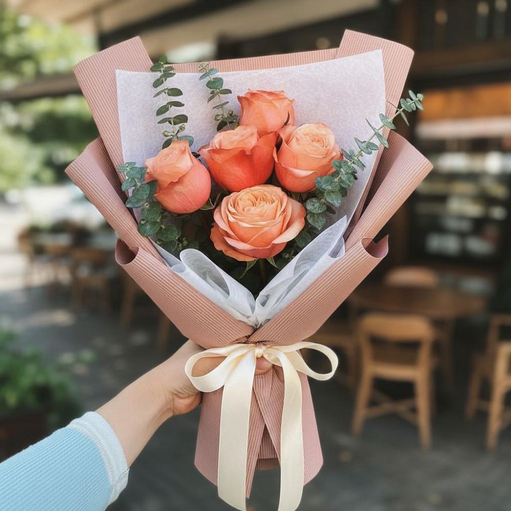 Букет цветов из: Розы в Нижних Ачалуках