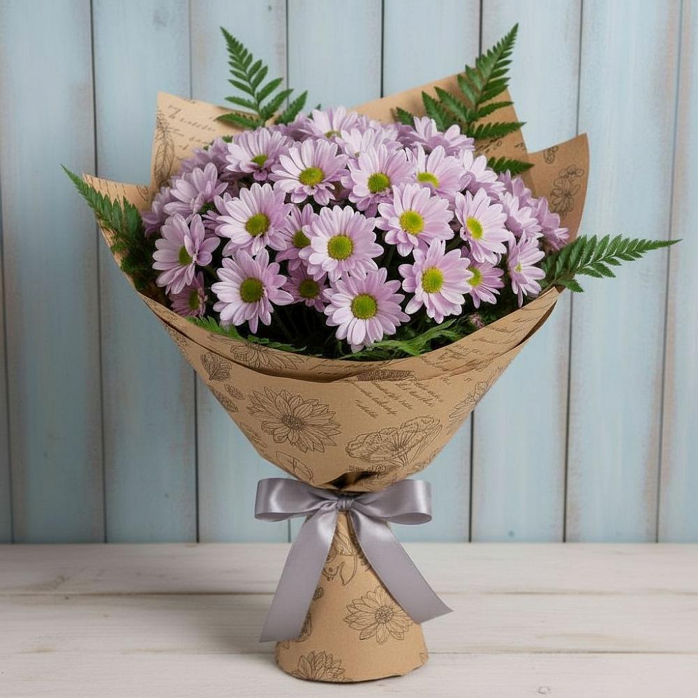 Букет цветов из: Хризантемы в Нижних Ачалуках