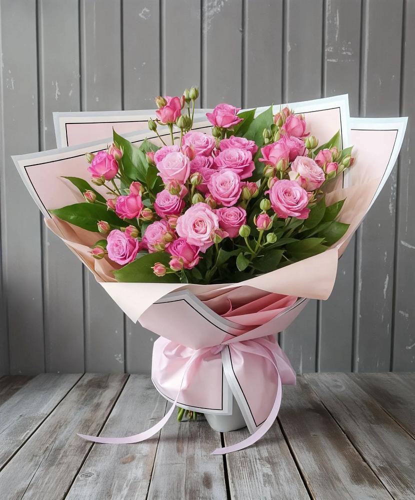 Букет Розовый кустик в Нижних Ачалуках