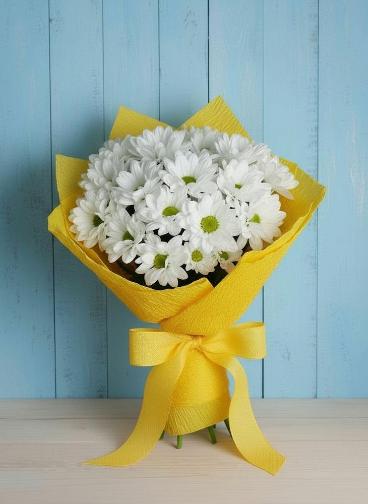 Букет цветов из: Хризантемы в Нижних Ачалуках