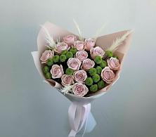 Букет цветов из:  Розы и Хризантемы в Нижних Ачалуках