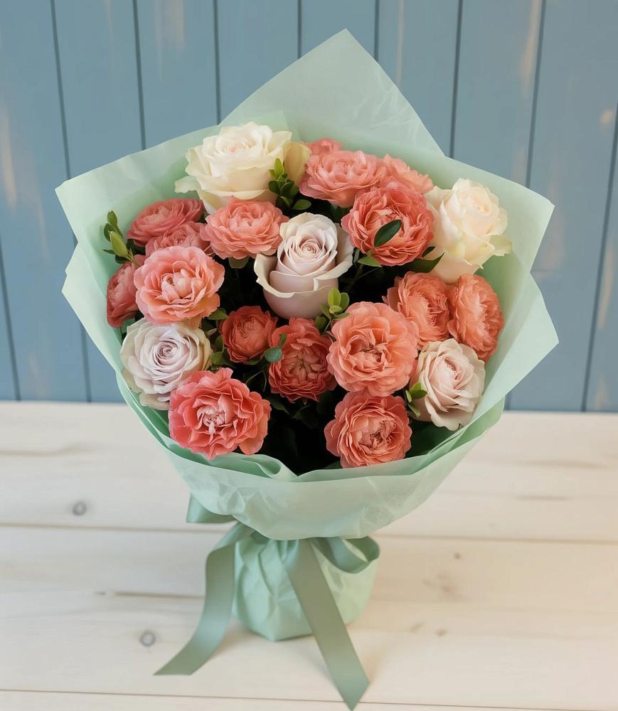 Букет цветов из: Розы в Нижних Ачалуках