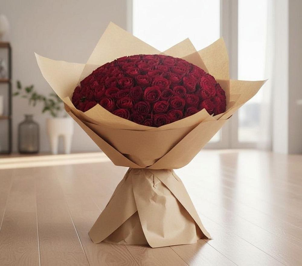 Букет 101 Красная роза в Нижних Ачалуках