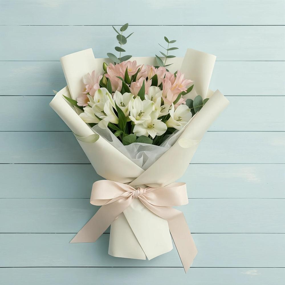 Букет цветов из: Альстромерии в Нижних Ачалуках