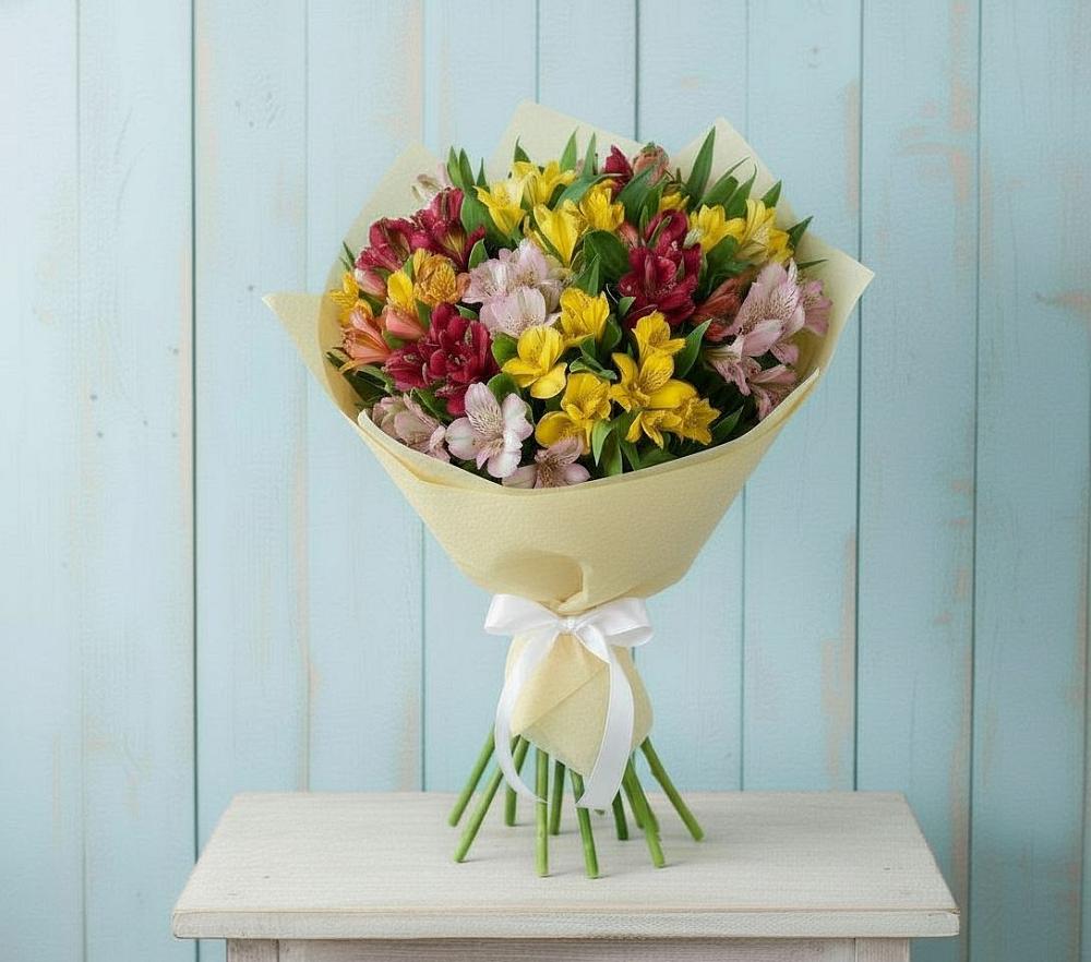Букет цветов из: Альстромерии в Нижних Ачалуках