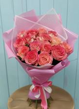 Букет 15 Розовых роз Равель #REPLACE_PRED# Нижних Ачалуках