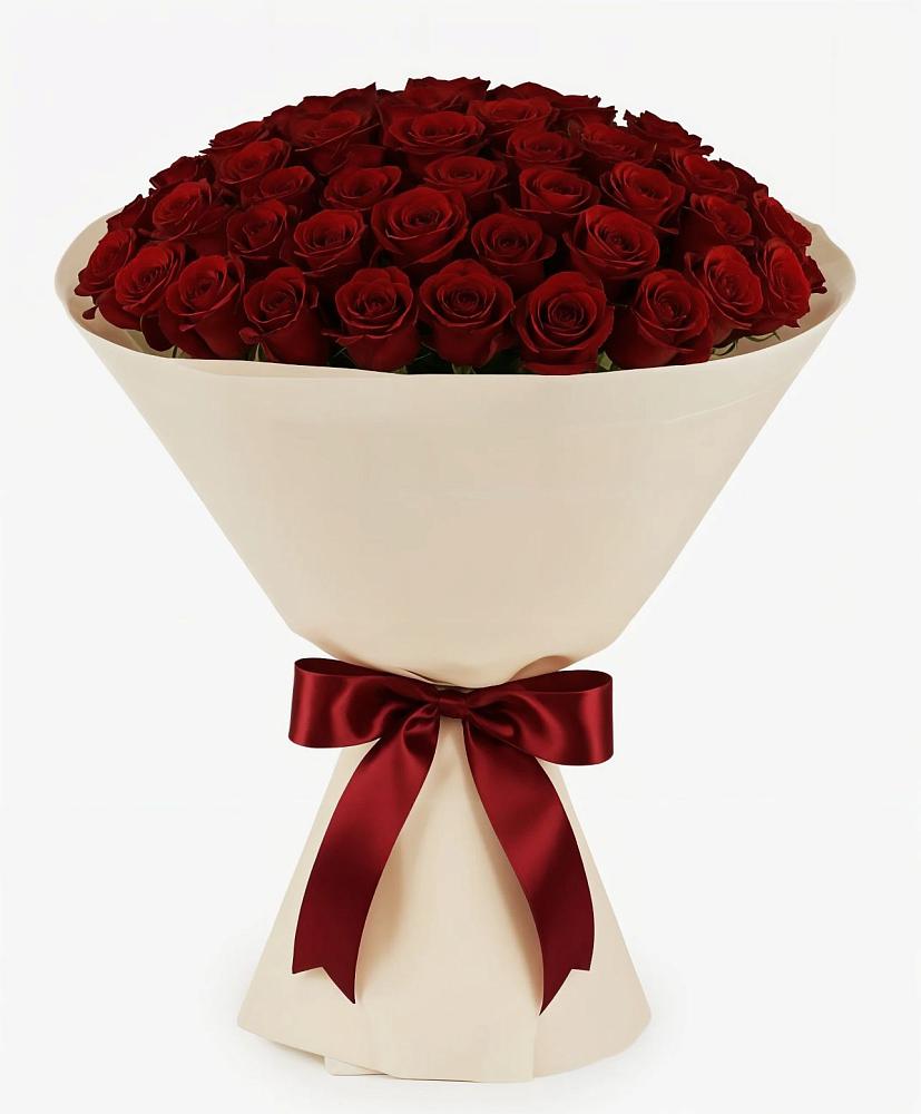 Букет 101 Бордовая роза Блэк Бакарра в Нижних Ачалуках